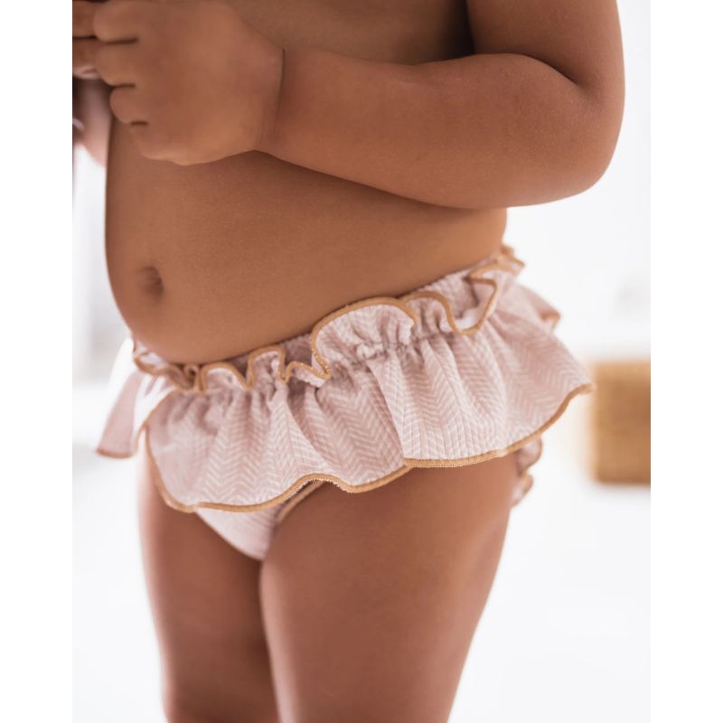 Mrs Ertha - Rüschchen Badehöschen Chevron