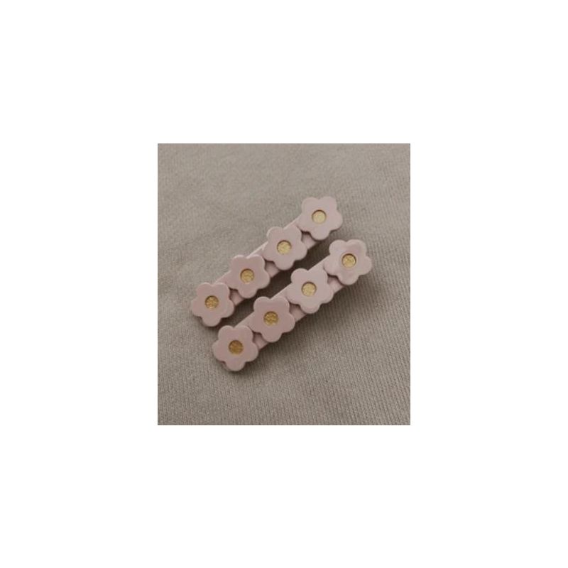 Mae & Rae - Haarklammer Set Altrosa Blümchen