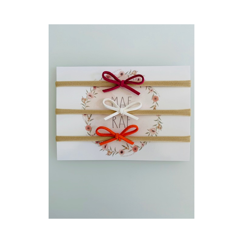 Mae & Rae - Stirnbandset Kunstleder Schlaufen Erde