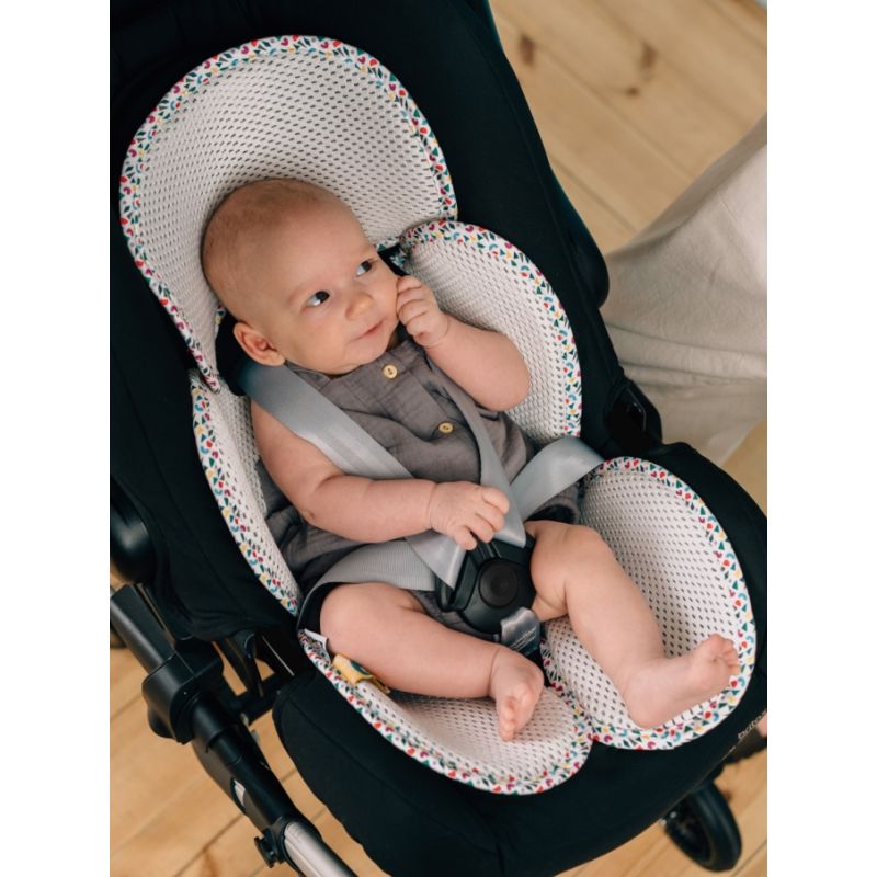 LEOKID - Anti- Schwitz 3D Einlage Kinderwagen / Autositz Sunday Kleinkind