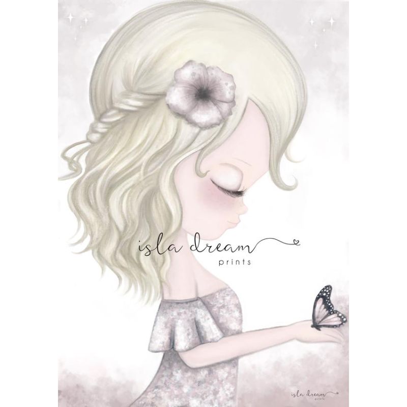 Isla Dream Prints - Poster Ava & Butterfly