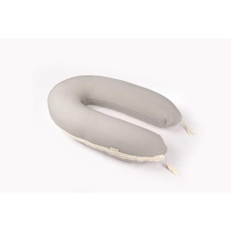 Mrs Ertha - Stillkissen Boho Hellgrau