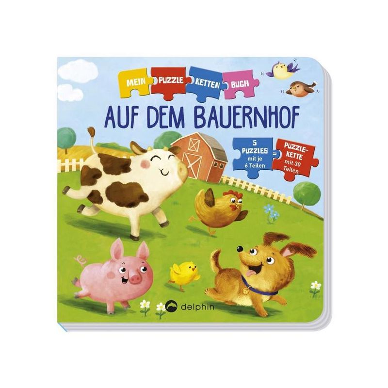 Delphin Verlag - Mein Puzzle-  Buch - Auf dem Bauernhof