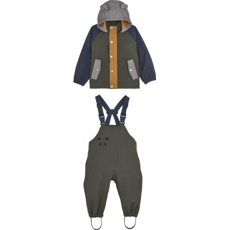 LIEWOOD - Dakota Softshell Regenbekleidungsset Hunter Green Multi Mix