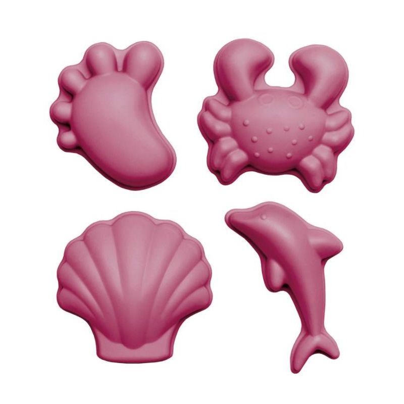 Scrunch - 4er Set Sandförmchen Kirsch