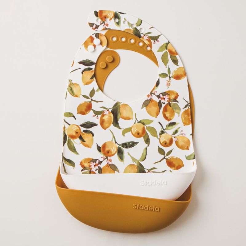 Stadela - Silikon- Lätzchen Set Zitronen