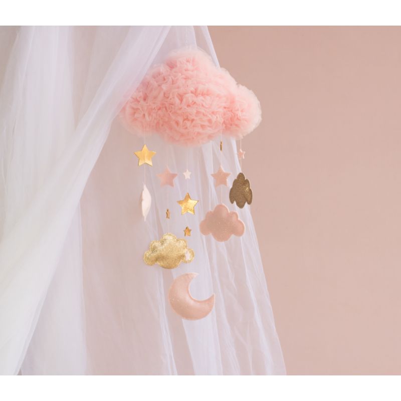 Solo un Sogno - Mobile Traumwolke Pink mit Wolke