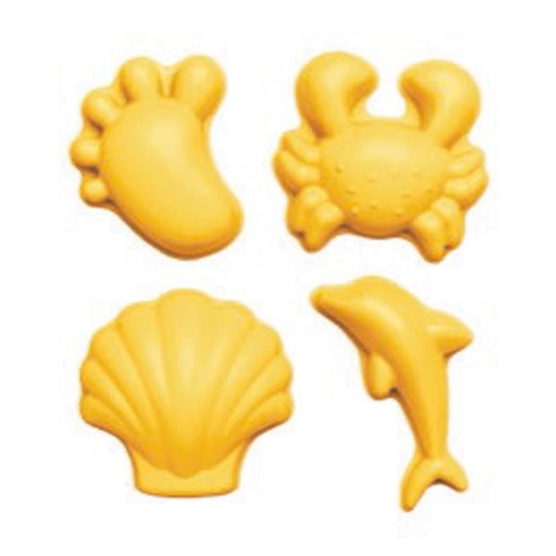 Scrunch - 4er Set Sandförmchen Gelb