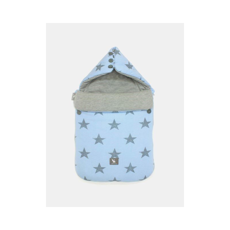 Cottonmoose - Mini Fusssack "Pooh" Blue Stars