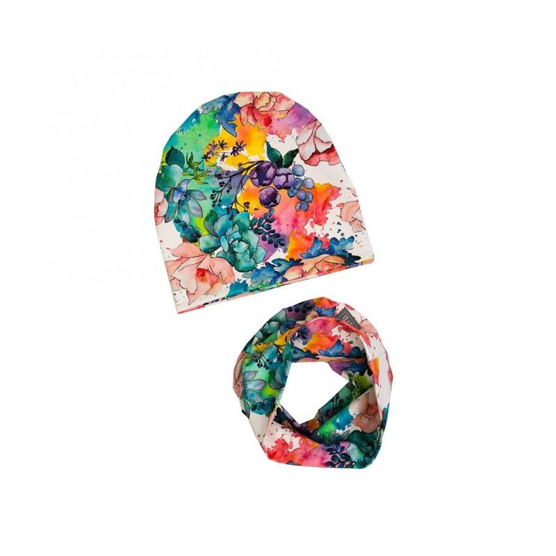 Ul & Ka - Beanie & Schal Set Watercolor