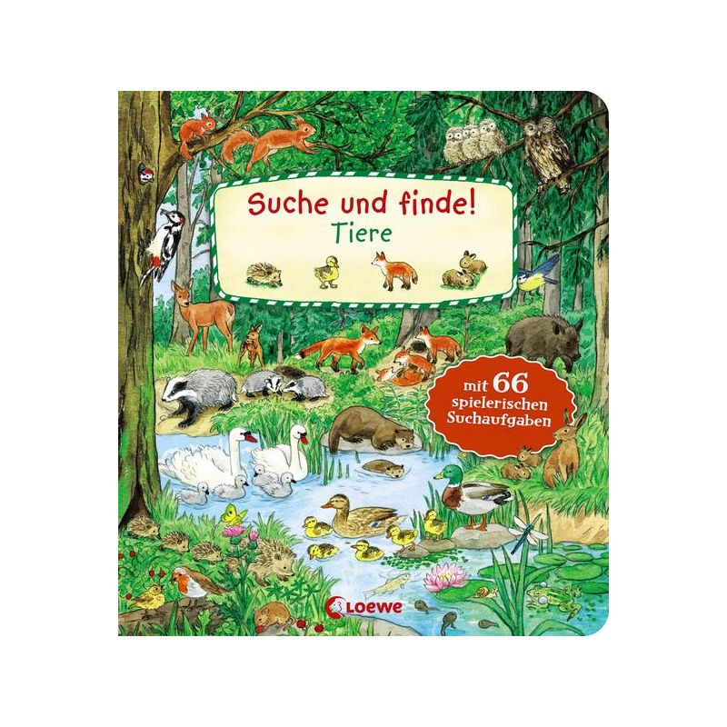 Loewe Verlag - Suche und finde Tiere (Kleinformat Pappbuch)