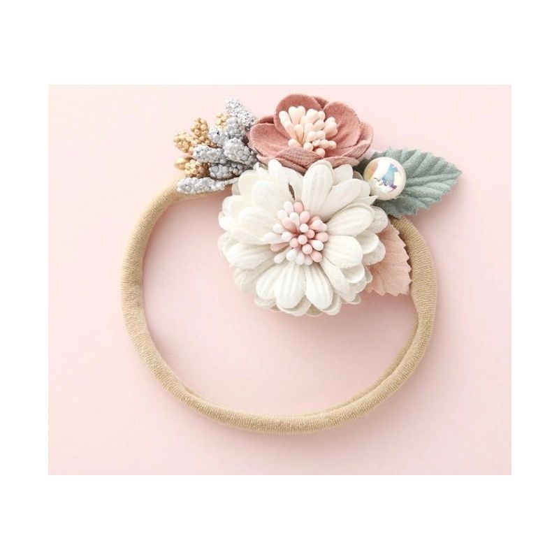 Forever Autumn - Blumen Haarband Daisy Single White