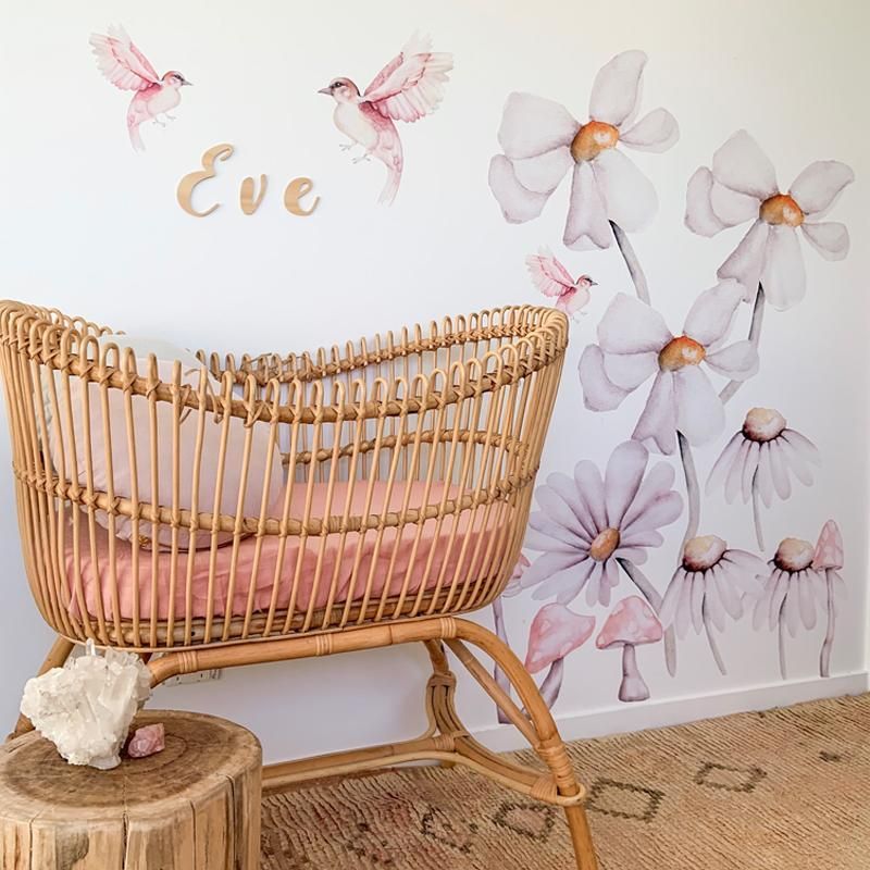 Little Rae Prints - Wandsticker Daisy and Friends Magic Garden