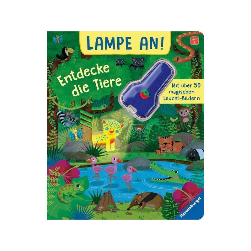 Ravensburger - Lampe an! Entdecke die Tiere - Magische Bilder