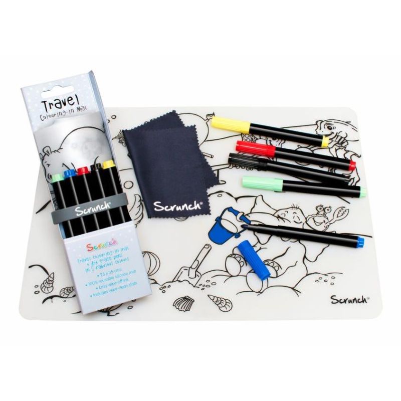 Scrunch - Silikon Tisch- Malset "Am Strand"