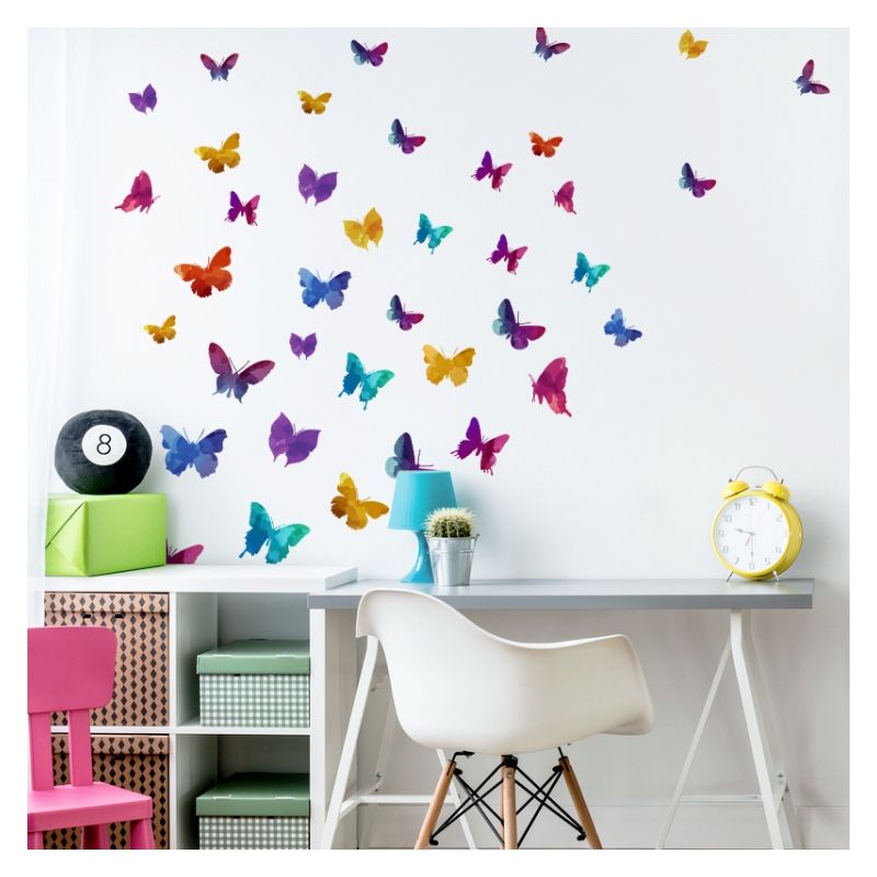 YokoDesign - Wandsticker Schmetterling- Schwarm