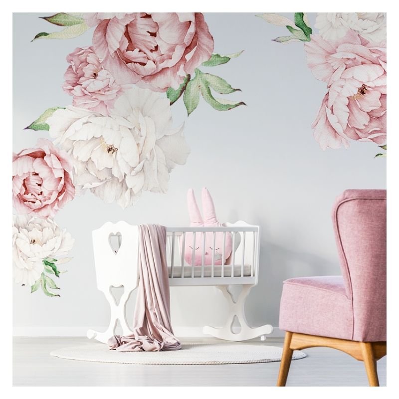 YokoDesign - Wandsticker Rosa Blüten