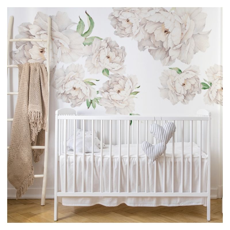 YokoDesign - Wandsticker Weisse Blüten L