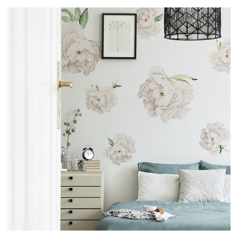 YokoDesign - Wandsticker Weisse Blüten M