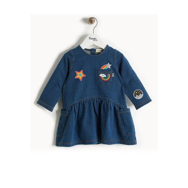 Bonniemob - Jeansrock mit Stickerei