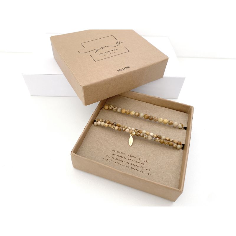 Mrs Ertha - Armbandset "Mom & Me" Picture Jasper
