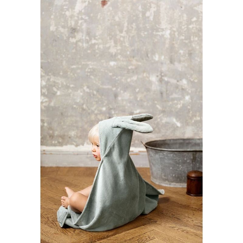 Elodie - Kapuzen Badetuch Mineral Green