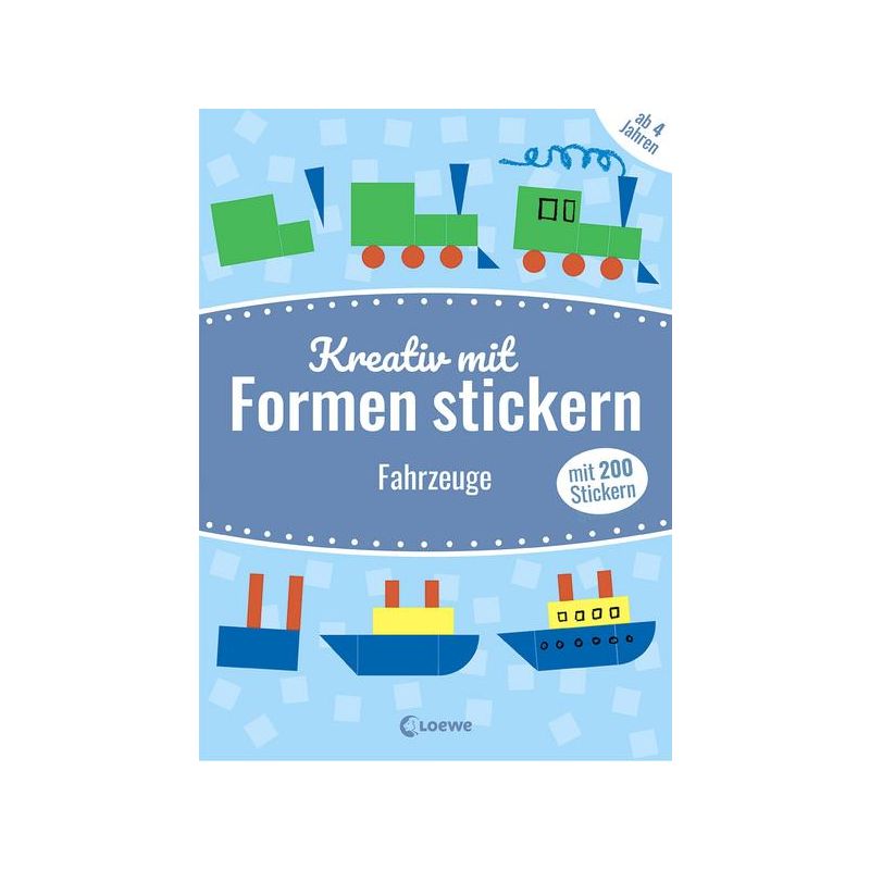 Loewe Verlag - Mein kunterbuntes StickerBastelBuch - Fahrzeuge