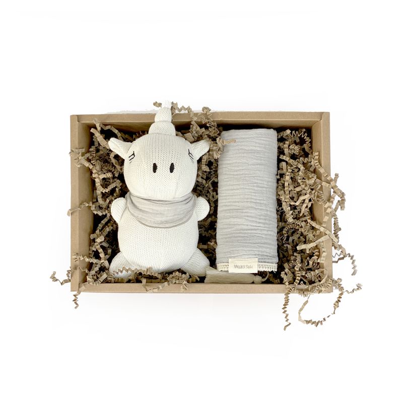 Mrs Ertha - Geschenkbox Unicorno Pearl & Hellgrau