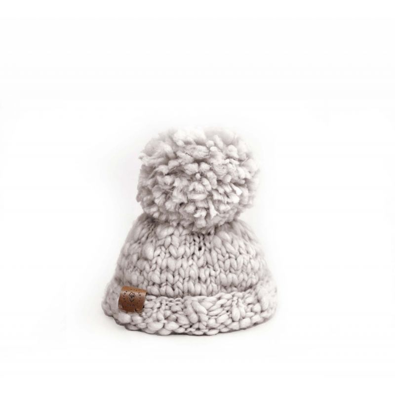 Mrs Ertha - Winter Beanie Pearl Grau