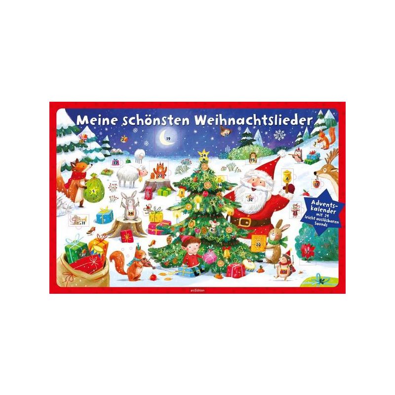 Meine schönsten Weihnachtslieder. Adventskalender mit 24 Sounds