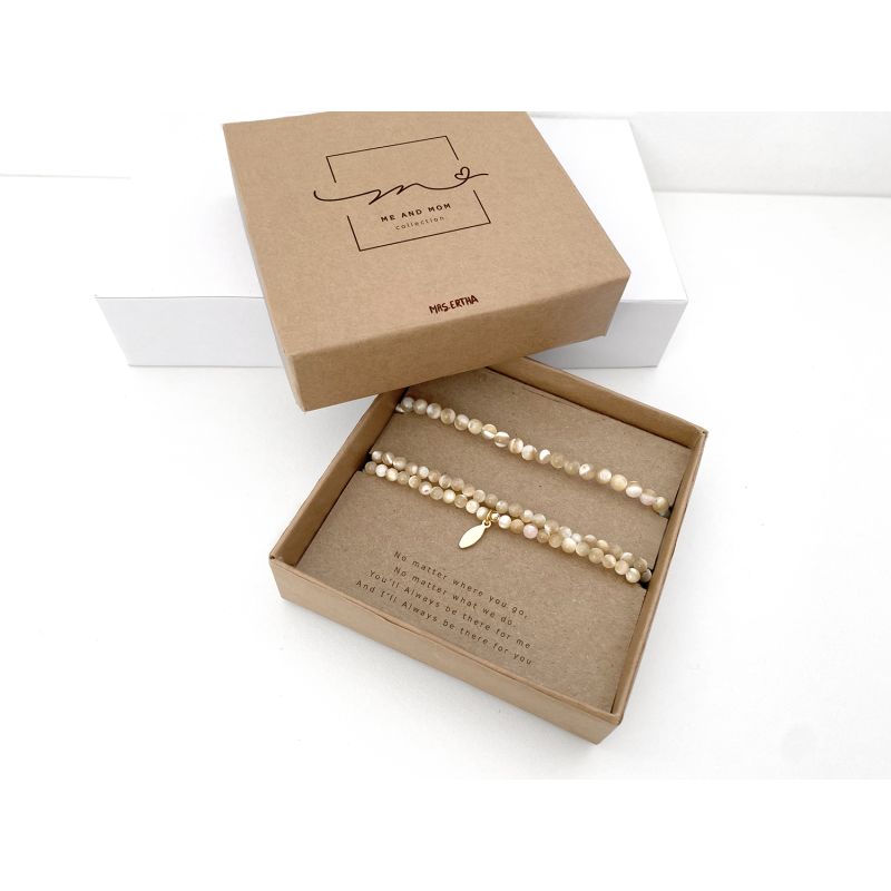 Mrs Ertha - Armbandset "Mom & Me" Dark Shell