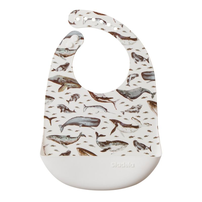 Stadela - Silikon- Lätzchen Wale