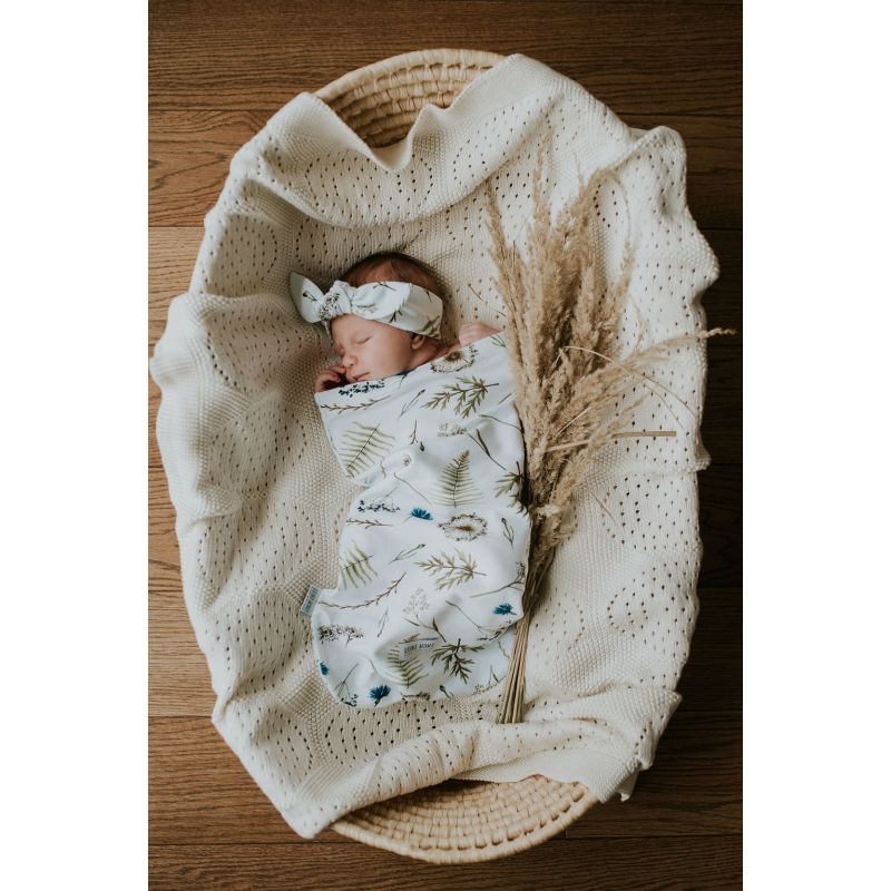 Qbana Mama - Pucksack Set mit Beanie & Stirnband Herbal