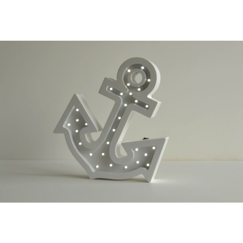 HappyMoon - LED Nachtlampe Anker weiss