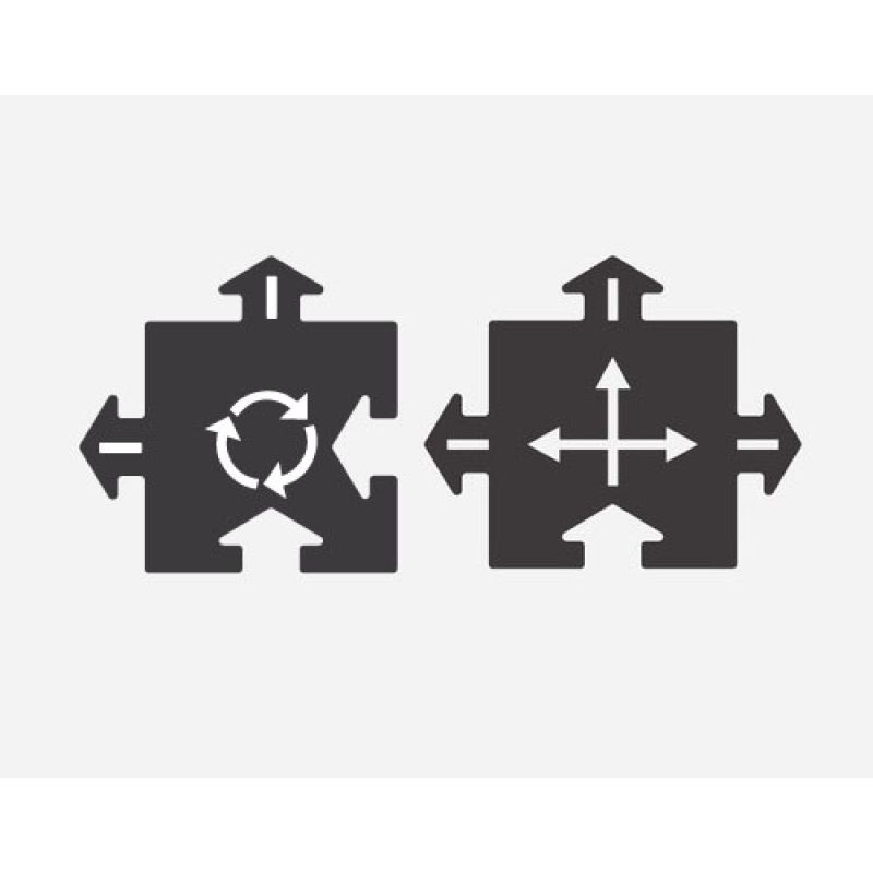 Waytoplay - Strassenset Kreuzungen 2er Packung