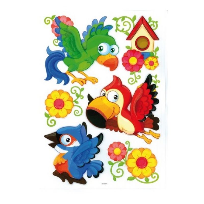 Small Foot - Dekosticker „Papageien“