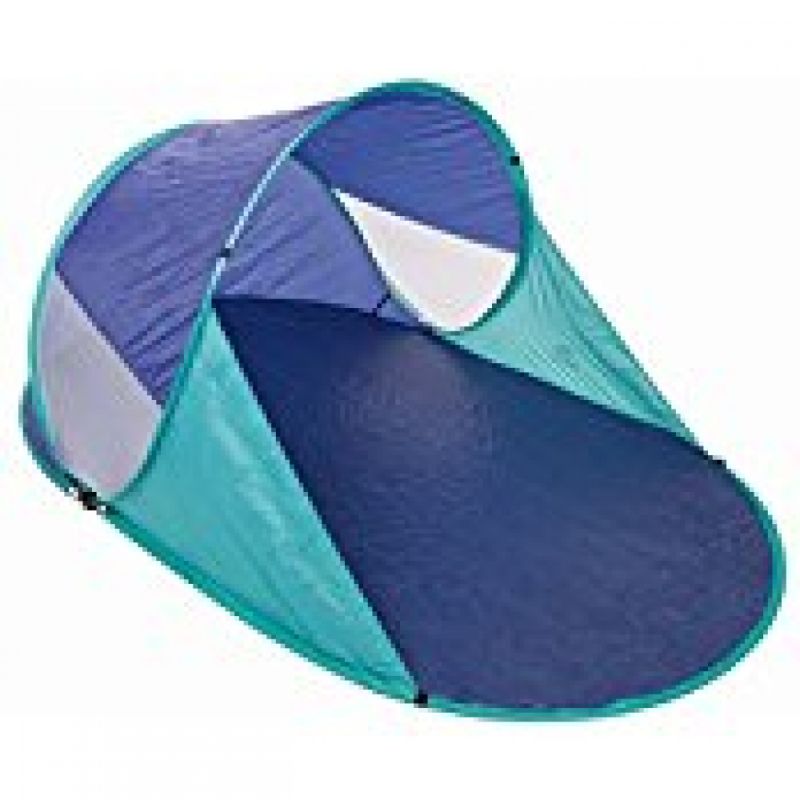 Pop Up Strandmuschel, blau/grau