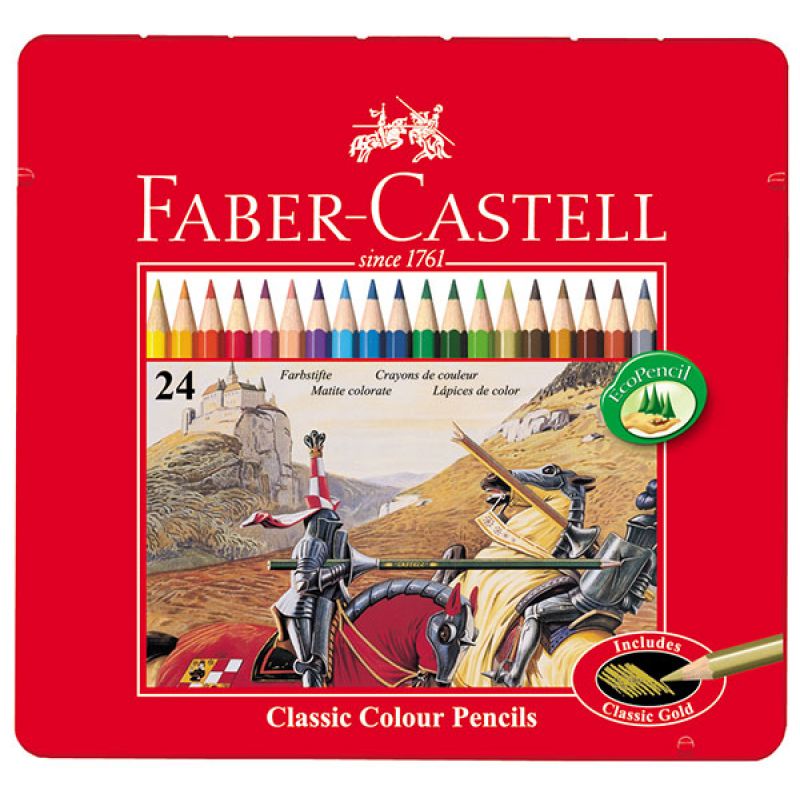 Faber-Castell - Buntstifte Classic Colour, 24er Metalletui