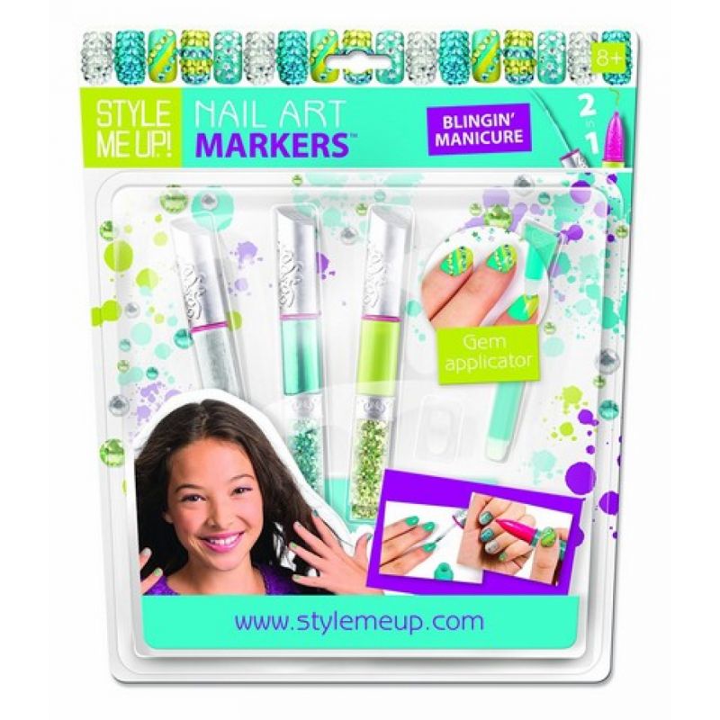 Style Me Up - Bling Nageldesignerset, petrol