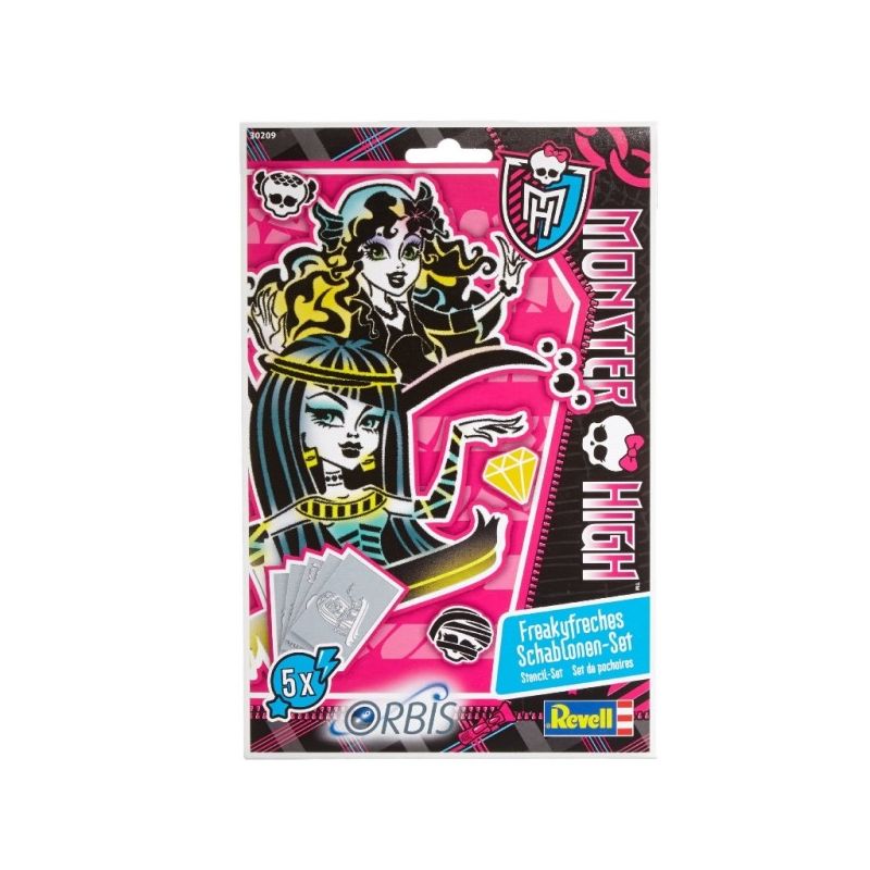 Orbis 30209 - Kinderairbrush - Schablonen-Set Monster High III