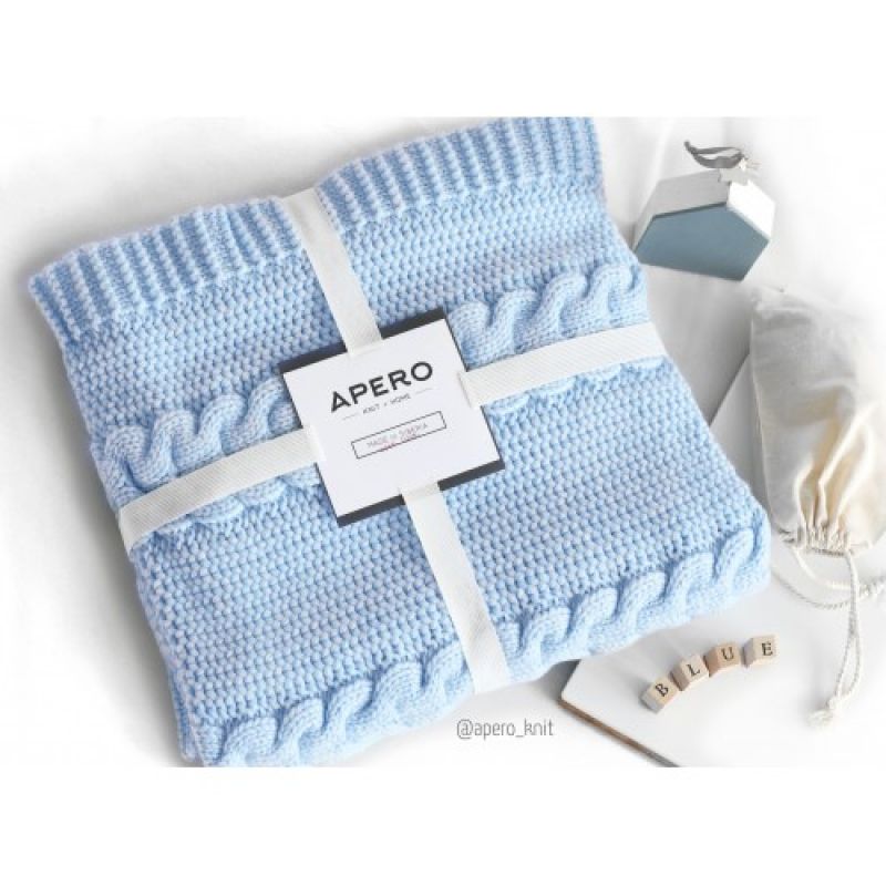 Apero - Knit Manufactory - Lilian Decke Hellblau