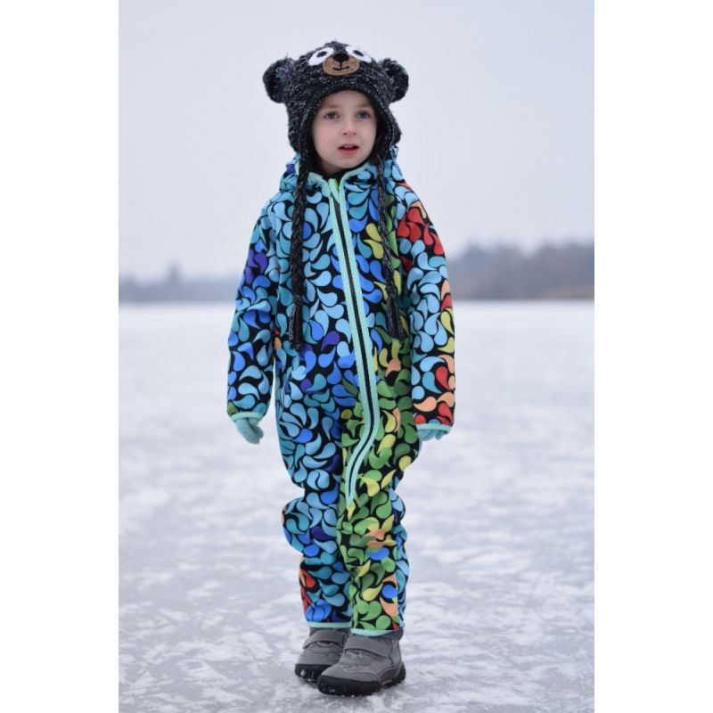 Green Baby - Softshell Overall Happy Leaves