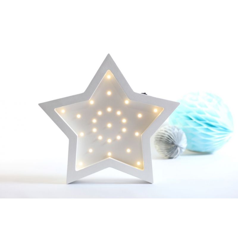 HappyMoon - LED Nachtlampe Stern weiss