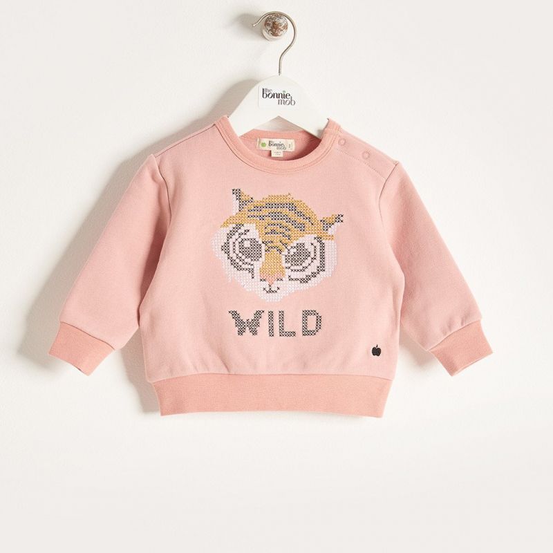 Bonniemob - Pullover Tiger rosa