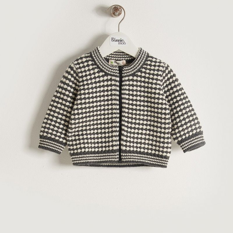Bonniemob - Strick- Jacke Bomber monochrome