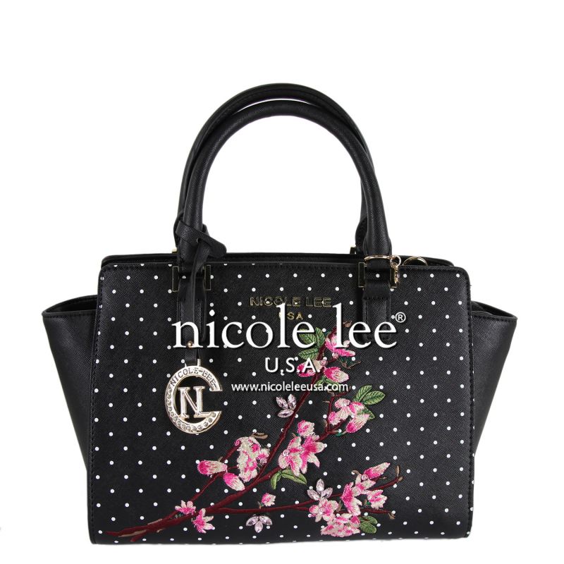 Nicole Lee - Handtasche "Kayley Floral" schwarz