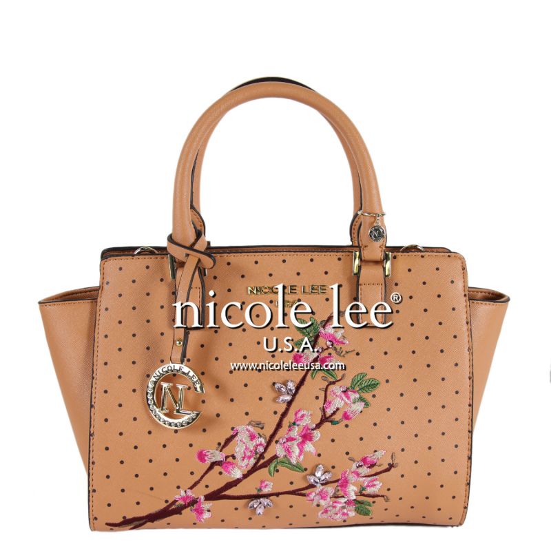 Nicole Lee - Handtasche "Kayley Floral" camel