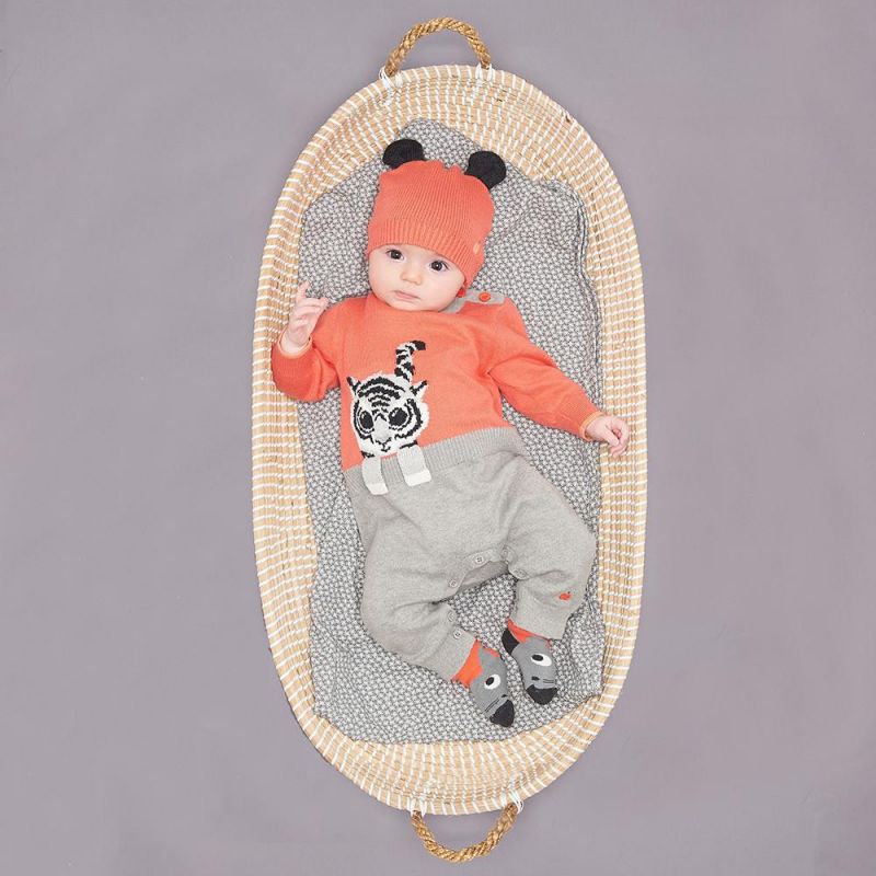 Bonniemob - Strick- Strampler Robin Tiger sorbet