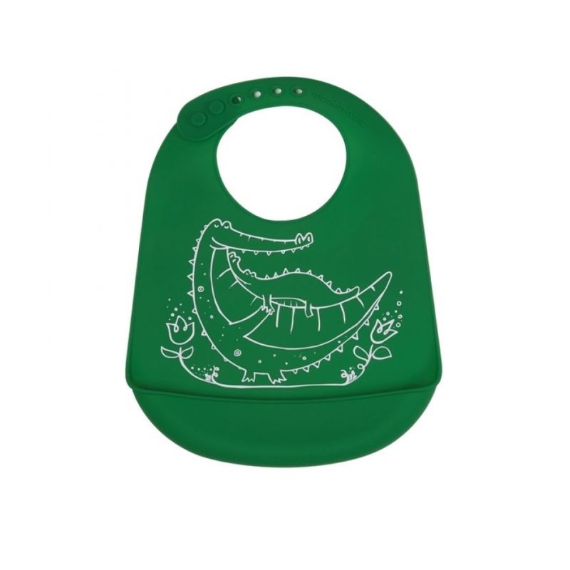 modern-twist - Lätzchen Krokodil Cuddles grün