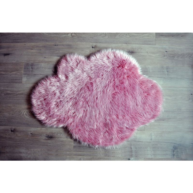 Kroma Carpets - Kunstlammfell Wolke pink
